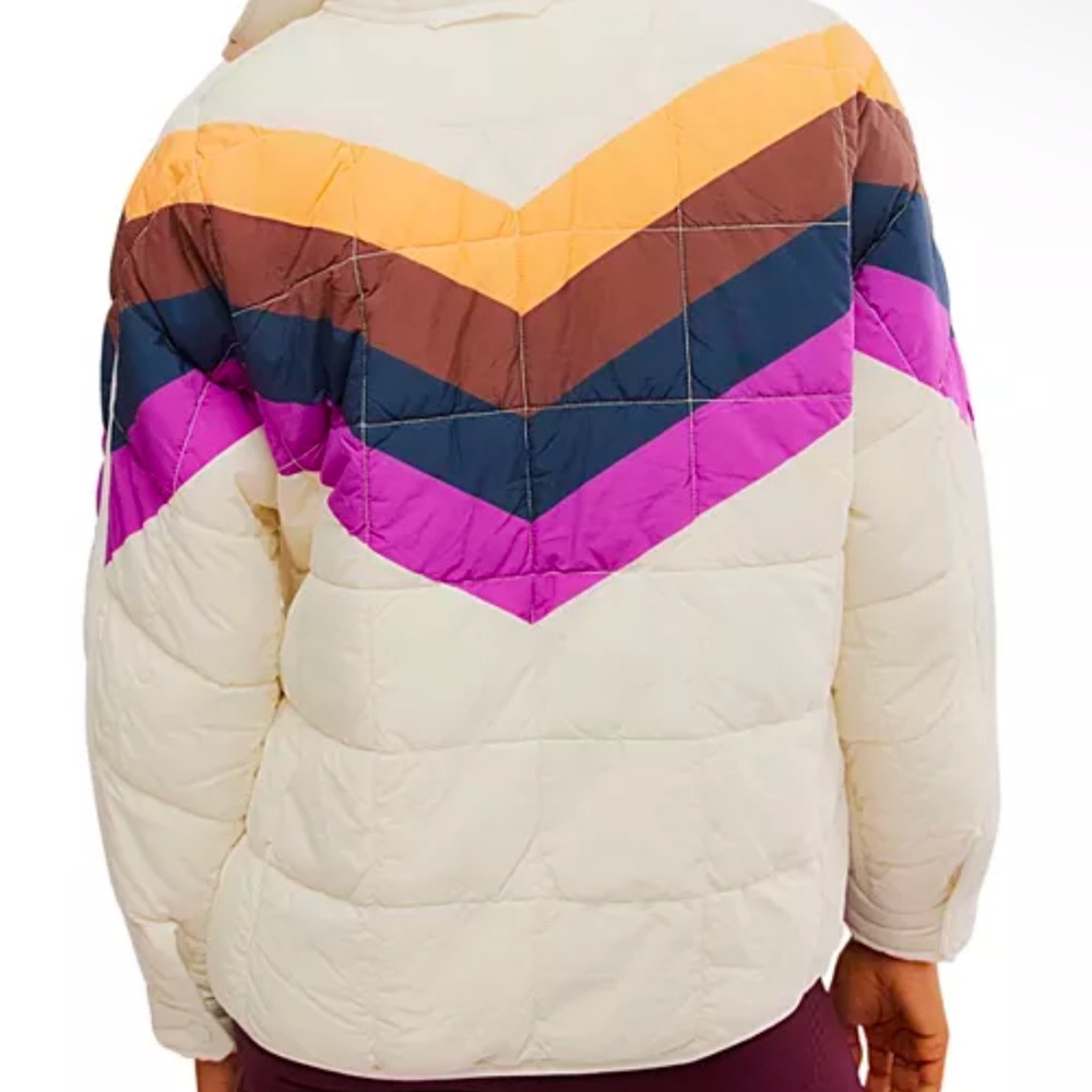 NWT Large Free People Movement x Hatch Printed Puffer Jacket - Picture 6 of 9